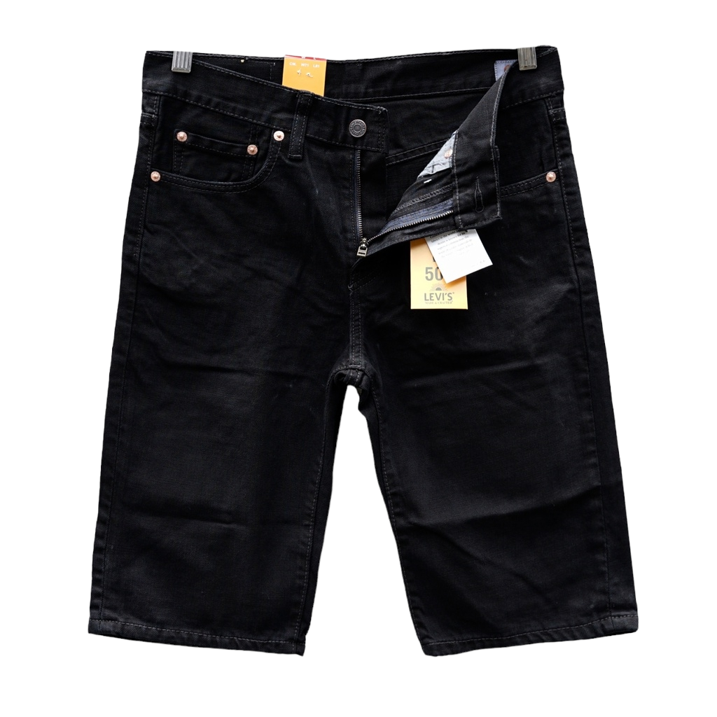 JEANS  505 - Jeans Pendek Pria Black Jeans