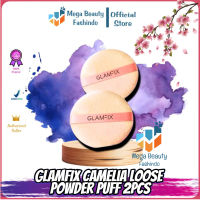 GLAMFIX Camelia Loose Powder Puff 2pcs | Sponge Puff untuk Bedak Tabur | Loose Powder | Setting Powder | Alat Kecantikan Makeup