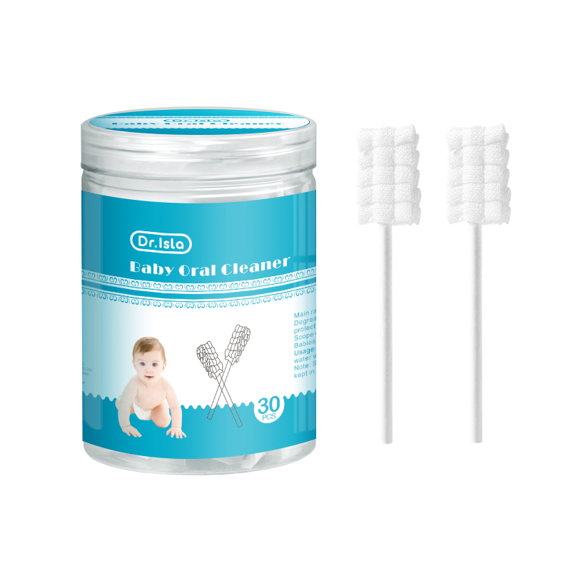 Dr.isla sikat gigi bayi / pembersih lidah bayi new born / pembersih lidah bayi / perlengkapan bayi QJ02 30pcs Baby Mouth Cleaner / Pembersih Mulut Bayi / Baby Oral Cleaner Kapas Batang Sikat Gigi Sikat Bayi Lidah Untuk Bayi 0-3 Tahun sikat pembersih lidah