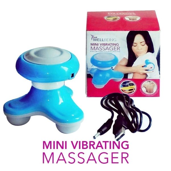 Mimo Mini Massager : Alat Pijat Getar Genggam (Bisa Pakai Batre & Kabel Adaptor)