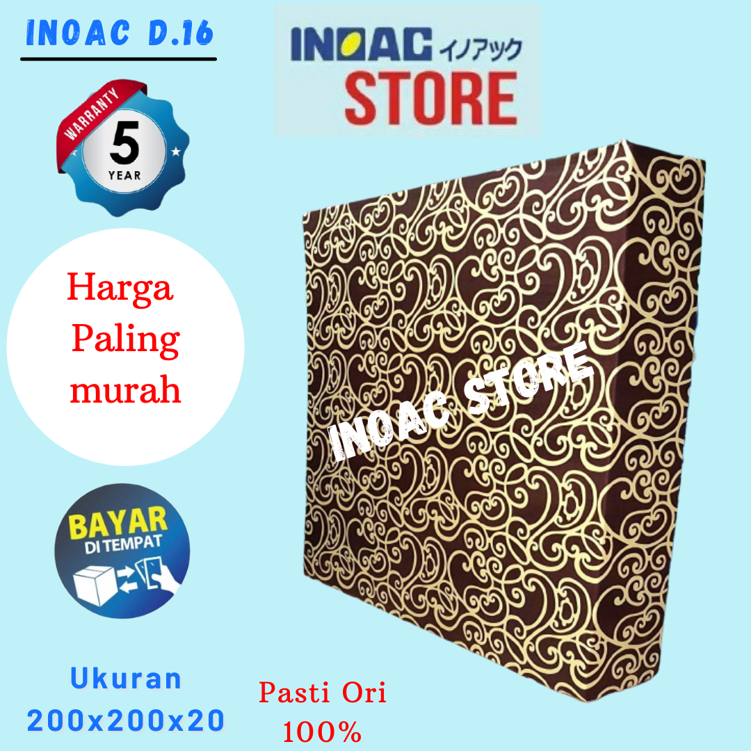 Kasur BUSA INOAC EP D.16 Tebal 20 cm Original Asli Garansi 5 Tahun Murah Inoac Store