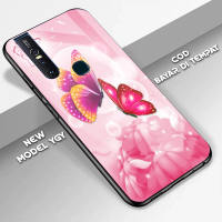 Case Vivo V15 Terbaru Fashion Case Kupu Kupu New - Softcase Glass Kaca Hardcase Casing Hp Kesing Hp Casing Handphone Case Murah Casing Case Berkualitas Hardcase Softcase Silikon - paling laris -Bisa Bayar Ditempat/COD