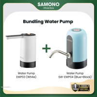 SAMONO Pompa Galon Elektrik Type-C Smart Mode Ganda 1.5L per Min Aliran Air Cepat Water Pump Portable Rechargeable Baterai Awet 5 Galon Pipa Food Grade Bisa Dilepas Higienis Praktis Tanpa Angkat Galon SW-EWP04