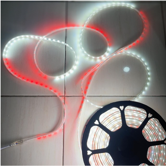 Lampu Strip Selang (Merah Putih) 50/100Meter Free Soket ip65