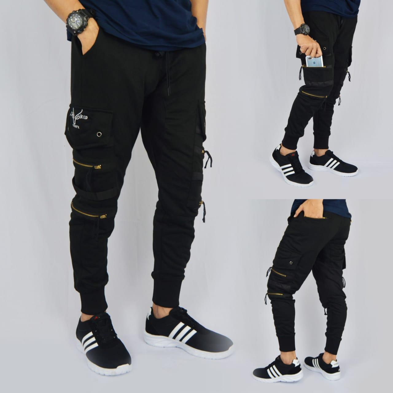  celana  jogger double zipper  Share Harga Terupdate