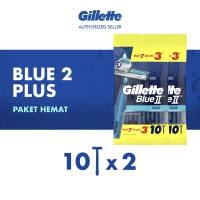 [Paket isi 2] Gillette Blue 2 Plus Refill isi 10 pcs