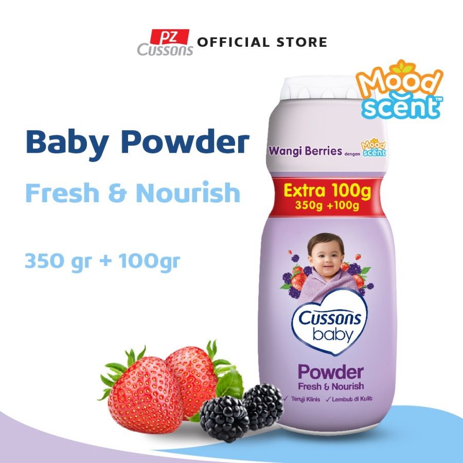 Cussons Baby Powder Fresh & Nourish Extra Fill 350+100gr
