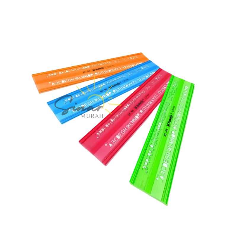 Penggaris Sablon / Mal Huruf 5 mm - Butterfly BT-R5