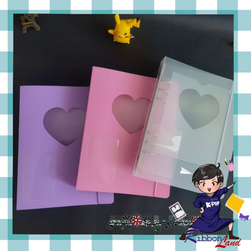 A5 Cover Binder Lovely Heart Doff 6 Ring