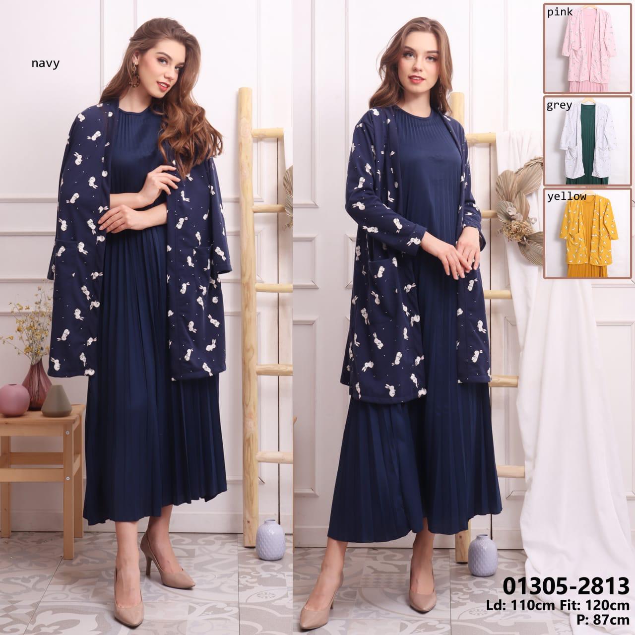 cardigan +ineer motif rabbit syariah amanah cardigan +ineer motif rabbit syariah amanah