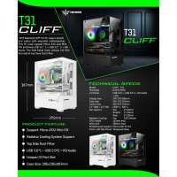 Casing NYK Nemesis CLIFF T31 ITX - PC M-ATX Aqua Case Design