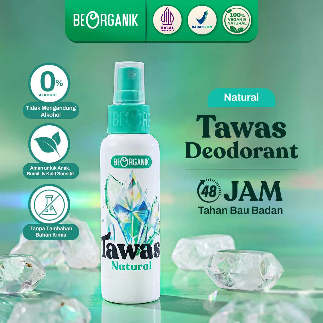 Tawas Spray Beorganik / Crystal Deodorant / Natural Deodoran 100ml