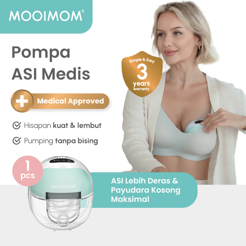MOOIMOM - M3 Pompa Asi Elektrik / Wireless Handsfree Breast Pump / Pompa ASI Portable / Handsfree Breast pump / Pompa ASI / Garansi 3 tahun