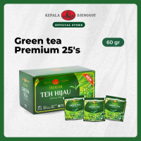 Kepala Djenggot Green tea Premium 25s 60 gr - Teh Hijau Premium