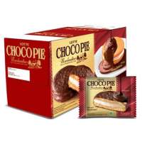Lotte Choco Pie Marshmallow Box lsi 12 x 26gr Sandwich Chocopie Marshmallow Cokelat Strawberry Chocopie Snack Cemilan Anak Halal