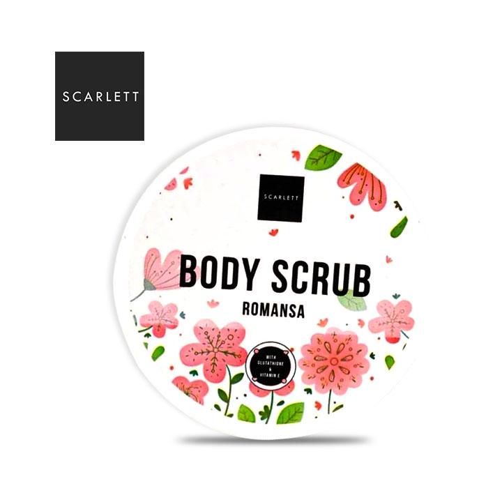 SCARLETT Whitening BODY SCRUB Romansa 250 gr / Lulur / Scrub Tubuh