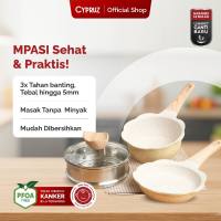 Cypruz Cookware Set Granite Diecast Baby Collection Wajan Set Anti Lengket 4 Pcs