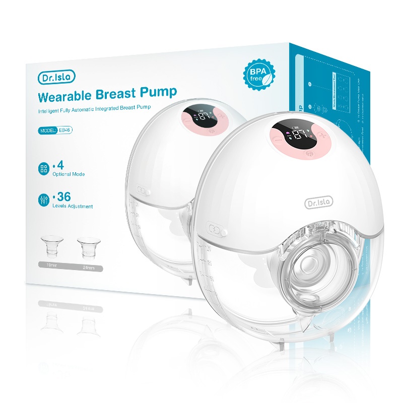 Dr.isla Pompa asi elektrik Handsfree丨210Ml（4 Mode 36 Level 19mm&24mm Penampung ASI）Wearable Breast Pump Portable 1500mAh Battery capacity EB46 Breast Pumps otomatis / Pompa ASI Electric pumping asi elektrik