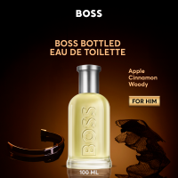 Bottled Eau de Toilette (Parfum Pria) 100ml I 200ml - Apple Cinnamon Woods - Fruity Woody Perfume |Boss Fragrances by HUGO BOSS