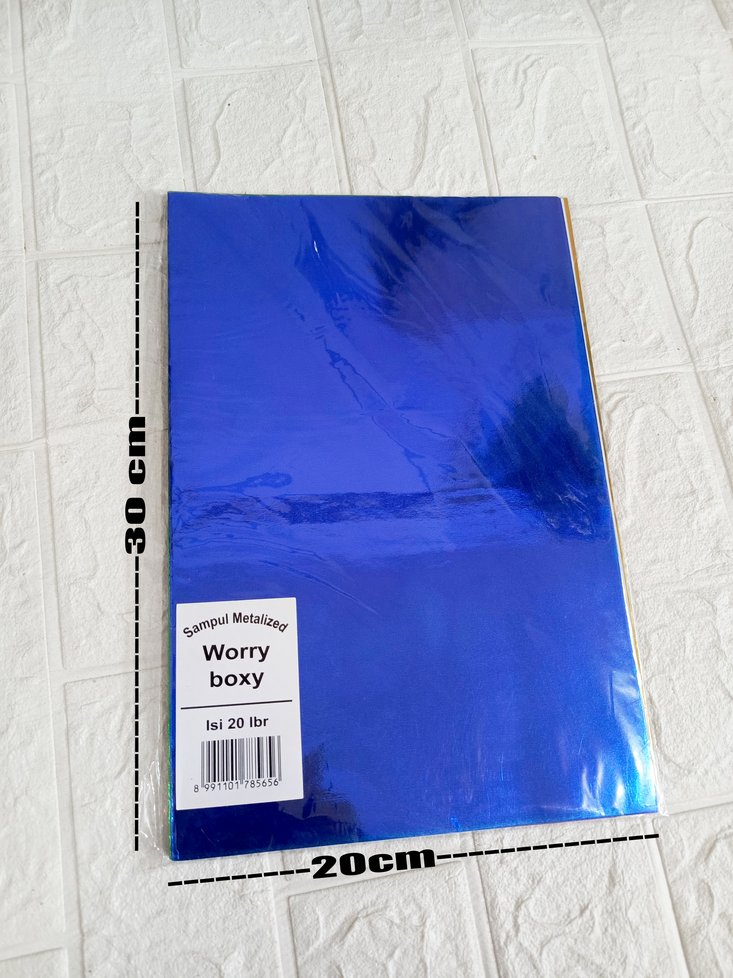 SAMPUL BUKU METALIZED WORRY BOXY DAN KWARTO ISI 20 LEMBAR /SAMPUL BERWARNA-WARNI MENGKILAP