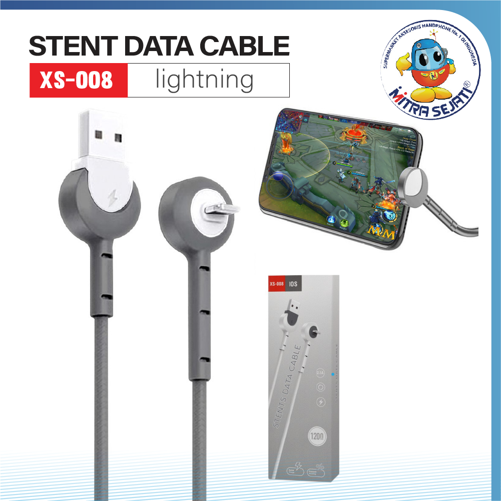 Kabel Data Lightning iphone 6 USB Stents Full Color Fast Charging-1KDAIP6GSTW