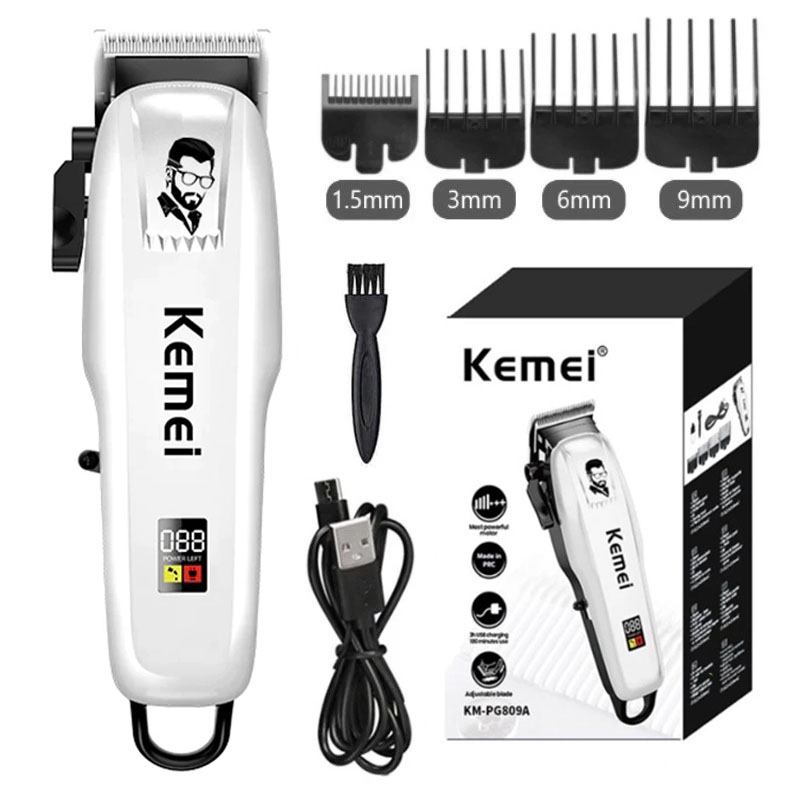 Kemei PG809A / KM PG809A Alat Cukur Rambut Elektrik Profesional Rechargeable Kemei KM PG232