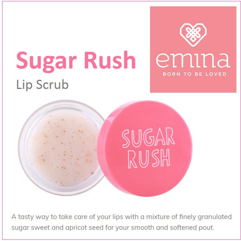 Review Harga BAYAR DITEMPAT Emina Sugar Rush Lip Scrub 4.2gr dan Belanja On...