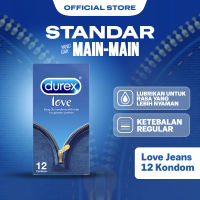 Durex Love Jeans Kondom Pria Extra Pelumas Pria 12s - Condom