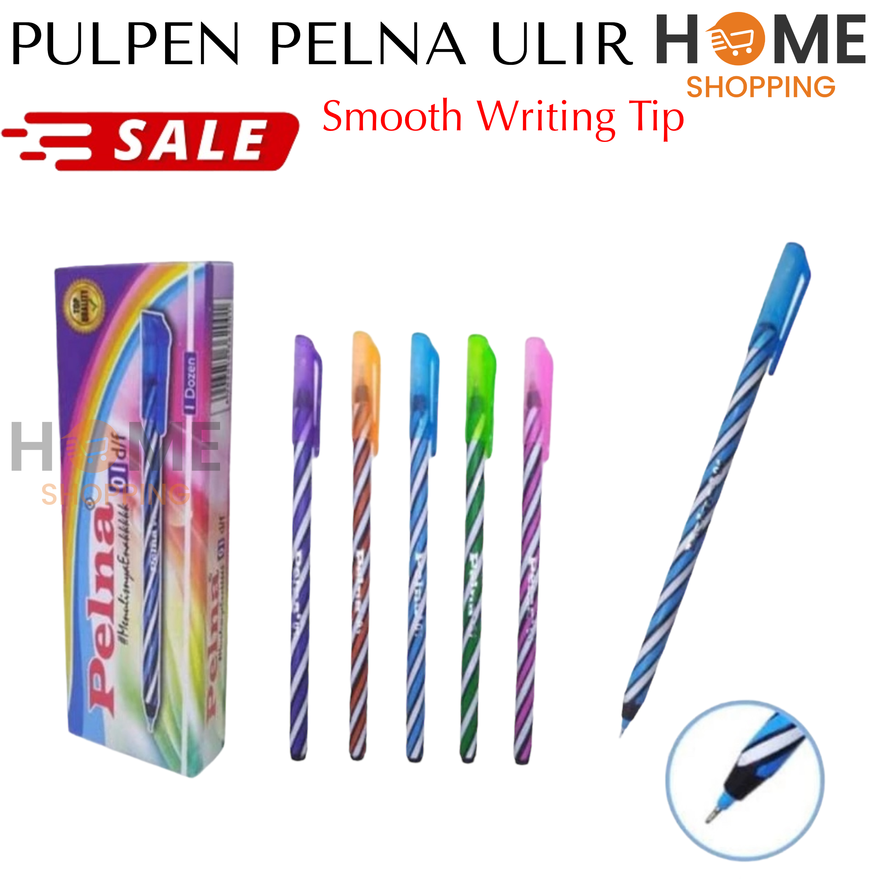 [HS] ATK014 PULPEN ALAT TULIS PULPEN ULIR 0.7MM PELNA / PELNA PULPEN TULIS ULIR SMOOTH / PULPEN MURAH 12 PCS / PULPEN / PENA / BALPEN / BALLPOINT