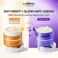 LANBENA 2PCS Vitamin C + Retinol Whitening Anti-aging Cream - Perbaikan ganda siang dan malam anti penuaan bintik-bintik ringan dan kerutan