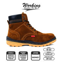 Sepatu Boot Pria Working G-22 Sepatu Bikers Semi Formal Touring Kerja Fashion Sol Jahit
