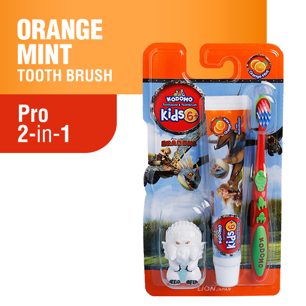 KODOMO Sikat Gigi 2 IN 1 Pro Kids Dragon