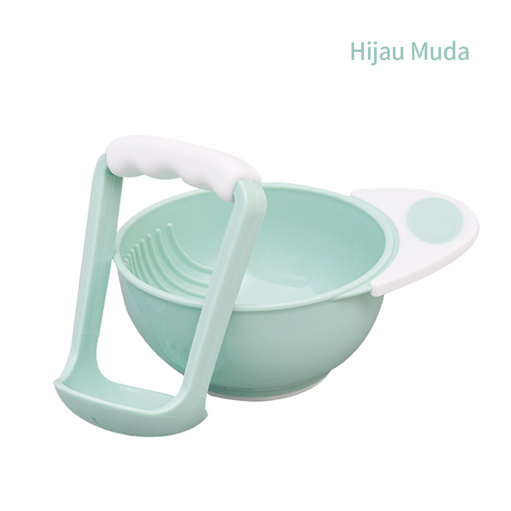 BEVAVAR 10pcs Baby Food Maker Grinding Bowl Alat Pembuat Makanan Bayi Anak
