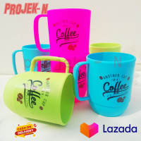 12 PCS Cangkir Kopi Venesia Tebal Murah / Cangkir Warna / Mug Plastik