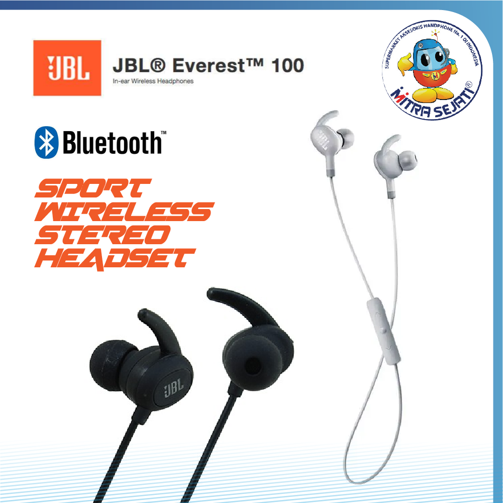 Headset Earphone JBL Everest Handsfree Bluetooth Wireless JBL-AHFBTEVERJBL