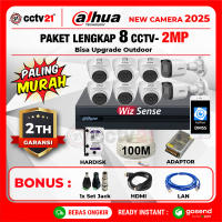 Paket Camera cctv DAHUA 8 CH Channel 2MP +DVR+Kabel 100M Promo cctv21