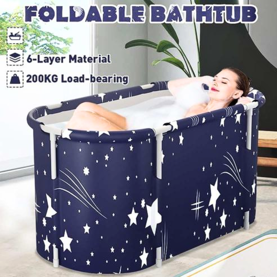 READY Xueqin Bak Mandi SPA Bathtub Lipat Portable dewasa kolam Adult Folding Bath 110x55x50cm 18402