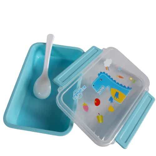 NEW Lunch Box Plus Sendok - Kotak Makan Plastik PP Kualitas Tinggi - Kotak Makan Anak - Kotak Bekal