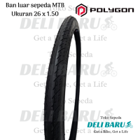 Polygon Ban luar 26 x 1.50 motif halus on road sepeda MTB federal untuk aspal
