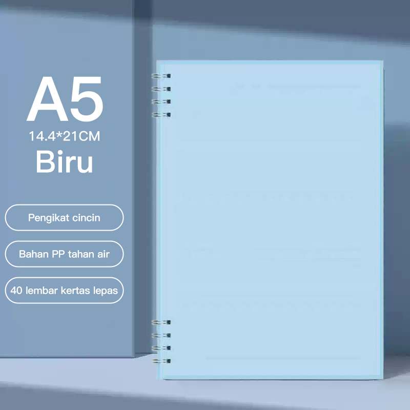 [READY] Aimilo Notebook Koil 8 LubangYang Ditingkatkan Buku Diary Aesthetic Buku Jurnal Buku Catatan Buku Note Stiker Buku Tulis Aesthetic Sekolah Stationary