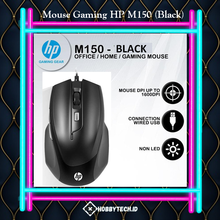 Mouse Gaming HP M150 - 1600DPI USB Wired Macro Programmable