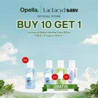 [BUY 10 GET 1] Lactacyd Baby Gentle Care 2in1 Body Wash and Hair Shampoo 10x60mL - Sabun & Sampo Bayi Melindungi dari Iritasi + FREE Lactacyd Pearl Intimate 2x60mL
