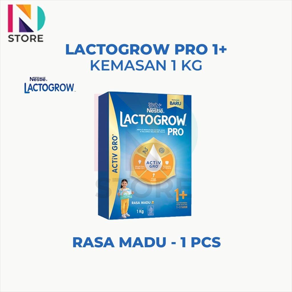 LACTOGROW 1+ DAN 3+ VANILA/MADU/ORIGINAL KEMASAN 1KG