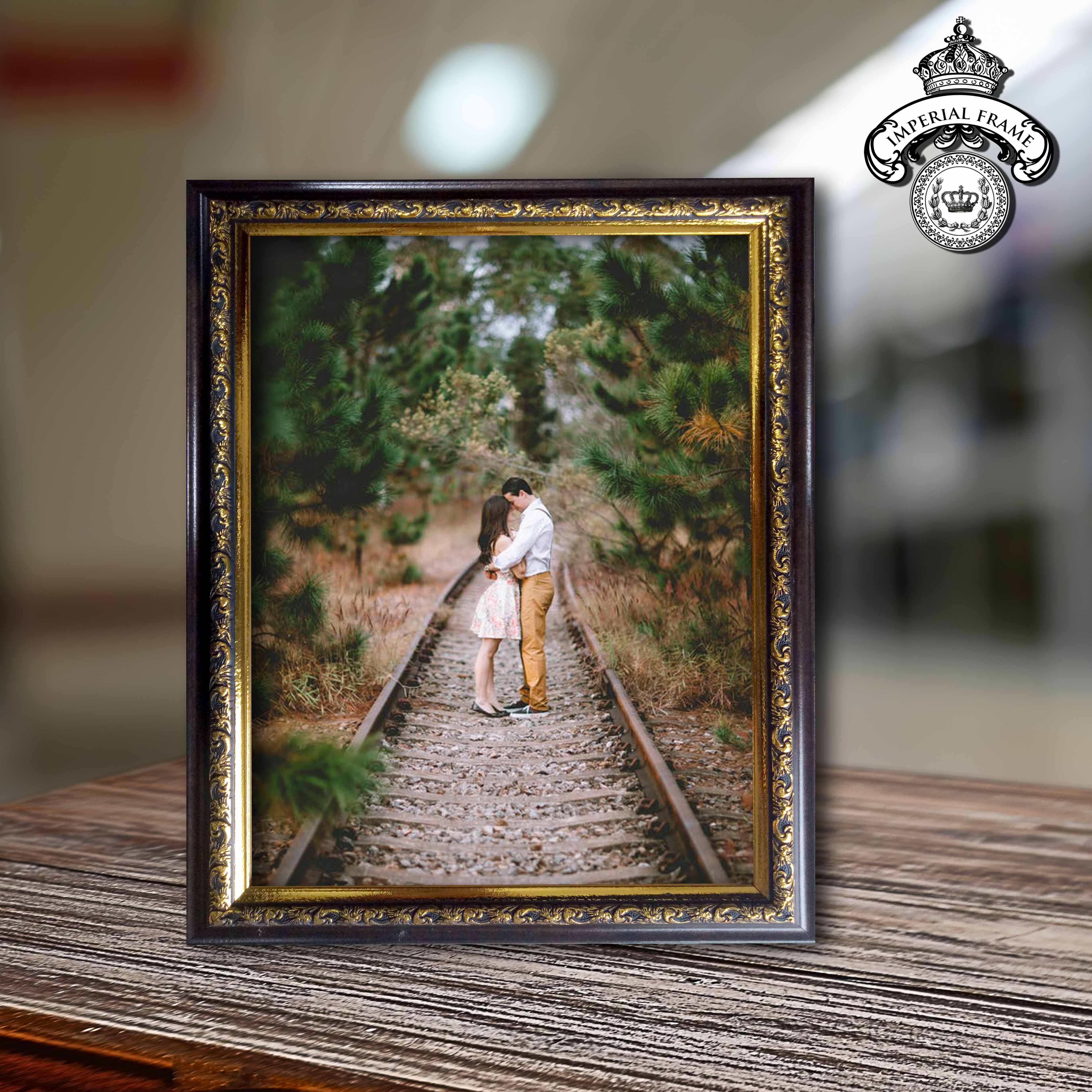 Bingkai Frame Figura Foto 5R ( 13x18cm ) Gold & Silver