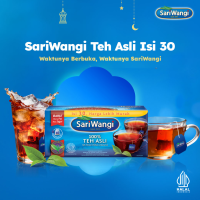 SariWangi Teh Celup 100% Teh Hitam Asli Pilihan Indonesia 30x1.85gr #WaktunyaSariWangi