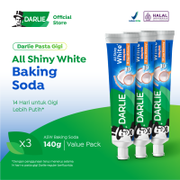 DARLIE Pasta Gigi All Shiny White Foamy Baking Soda 140g x3