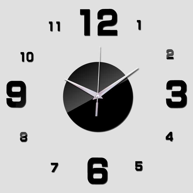 Jam Dinding DIY Giant Wall Clock Quartz Arcylic 50-60cm - DIY-08