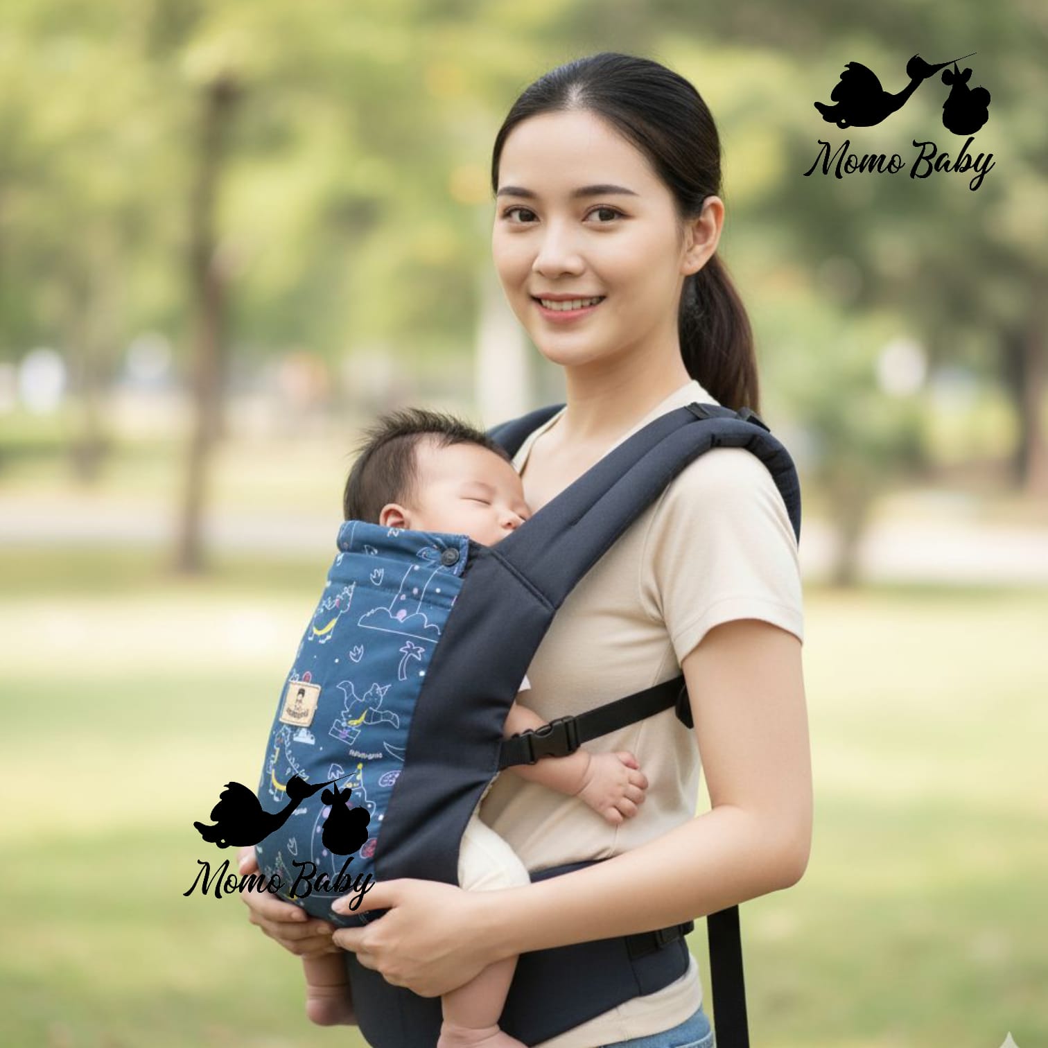 Gendongan Bayi SSC M-Shape Seri Hewan - SNI -Bahan Breathable Kapasitas 15kg
