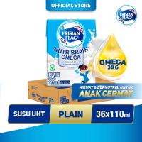 Frisian Flag Omega Susu UHT Plain 110ml isi 36 pcs [Karton]