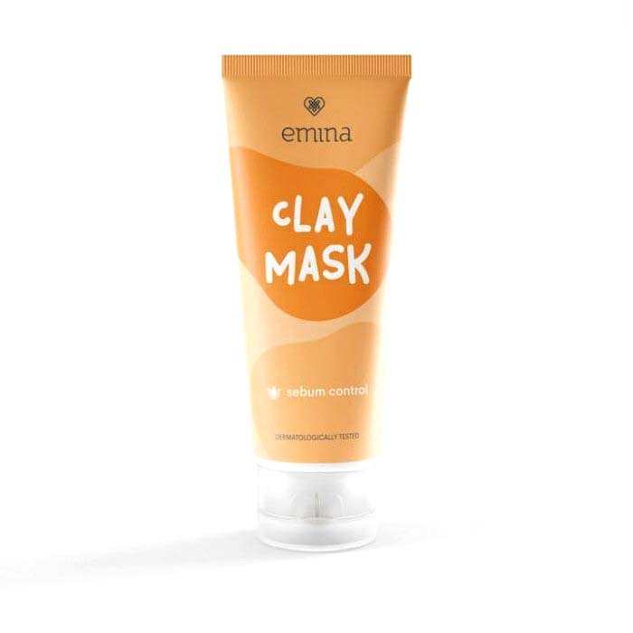 Emina Clay Mask The Yellow Variant - Sebum Control 60 ml / Masker Wajah Untuk Kulit Berminyak